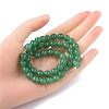 1 Strand Natural Green Aventurine Beads Strands G-YW0001-34-4