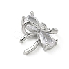 Brass Micro Pave Cubic Zirconia Charms KK-A300-01P-06-2