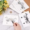 7 Sheets 7 Style Self Adhesive 3D Eyes Body Face Jewelry Acrylic Rhinestone & Imitation Pearl Stickers MRMJ-OC0003-11-3