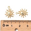 Brass Micro Pave Cubic Zirconia Pendants KK-K351-62G-3