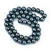 Electroplated Synthetic Magnetic Hematite Beads Strands G-G174-L01-01-2