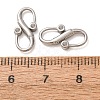 304 Stainless Steel S-Hook Clasps with Blank Bezel Cups SA-CBA7A40-03P-A-2