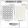6 Sheets 3 Styles PVC Blank Self-Adhesive Stickers for Seasoning Jar DIY-GO0001-19-2