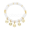 Rack Plating Brass Stretch Bracelets BJEW-P341-10D-G-1