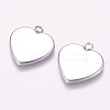 Tarnish Resistant 304 Stainless Steel Pendant Cabochon Settings X-STAS-K148-04A-3