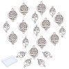 CREATCABIN 20Pcs 2 Style Tibetan Style Alloy Links connectors FIND-CN0001-02-2