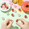 20Pcs 2 Colors Electroplate Opaque Acrylic Pendants PACR-CJ0001-43-5