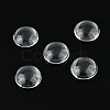 Transparent Glass Cabochons X-GGLA-R026-12mm-7
