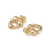 Brass Micro Pave Clear Cubic Zirconia Pendants KK-A280-16G-2