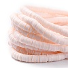 Flat Round Handmade Polymer Clay Beads CLAY-R067-6.0mm-16-5