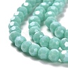 Electroplate Opaque Glass Beads Strands EGLA-A035-P4mm-A14-3