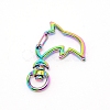 Zinc Alloy Swivel Lobster Clasps PALLOY-WH0070-99M-2