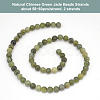 Olycraft 2 Strands Natural Chinese Green Jade Beads Strands G-OC0004-62B-4