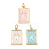 Brass Enamel Pendants KK-CBA62C2-01E-1