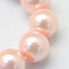 Baking Paint Pearlized Glass Pearl Round Bead Strands X-HY-Q330-8mm-05-3