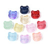 Baking Paint Transparent Glass Beads DGLA-T004-42M-1