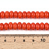 Opaque Solid Color Glass Beads Strands X-GLAA-ZX008-8mm-18M-4
