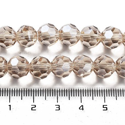 Electroplate Transparent Glass Beads Strands LS-EGLA-A035-T10mm-A22-1