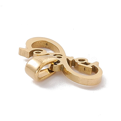 PVD Vacuum Plating 304 Stainless Steel Charms STAS-G284-04G-1