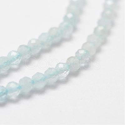 Natural Aquamarine Bead Strands G-P270-2mm-14-1