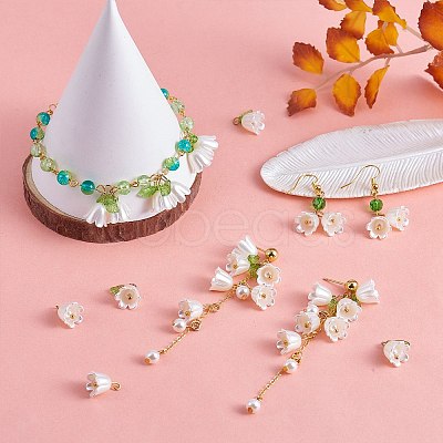 40Pcs Lily of the Valley Plastic Pendants JX634A-1