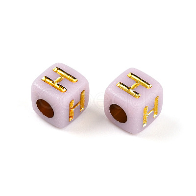 Plating Acrylic Beads OACR-N140-01H-H-1