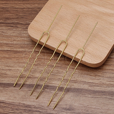 Brass Hair Fork Findings OHAR-PW0001-100G-1