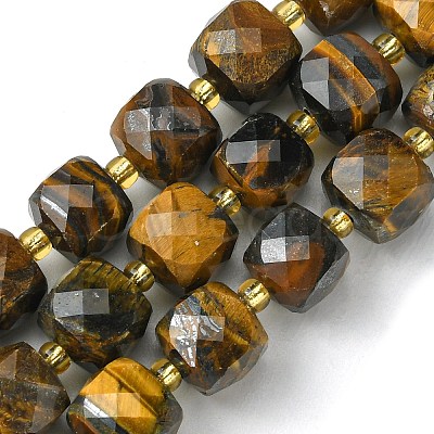 Natural Tiger Eye Beads Strands G-Q010-A09-01-1