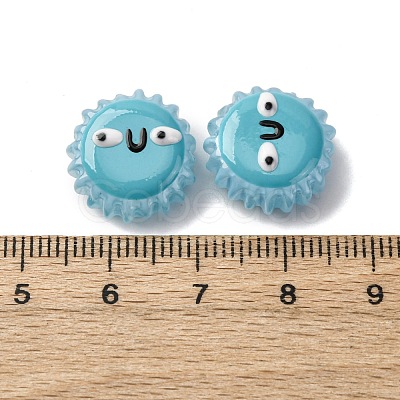 Fuuny Baking Paint Glass Enamel Beads LAMP-Q045-01D-1