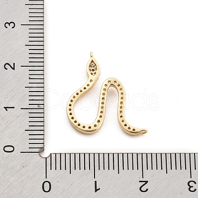 Brass Micro Pave Cubic Zirconia Pendants LS-KK-M321-01A-G-1