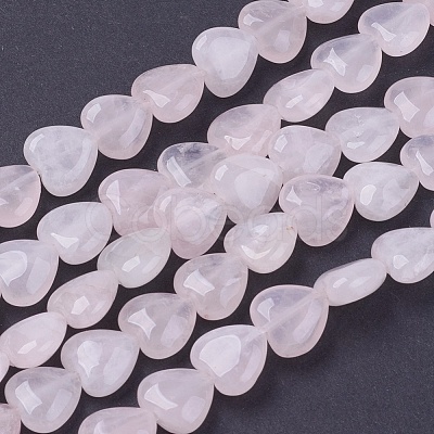 Girlfriend Valentines Day Ideas Natural Rose Quartz Bead Strands G-R190-20mm-18-1