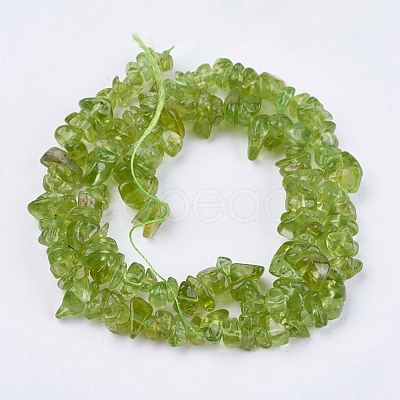 Natural Peridot Beads Strands G-J119-04-1