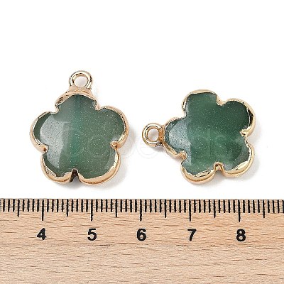 Natural Green Aventurine Pendants G-P566-01G-09-1