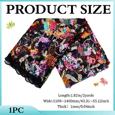 2 Yards Polyester Fabrics DIY-WH0622-743B-1