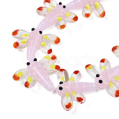 Autumn Theme Handmade Lampwork Beads Strands LAMP-Q031-017F-1