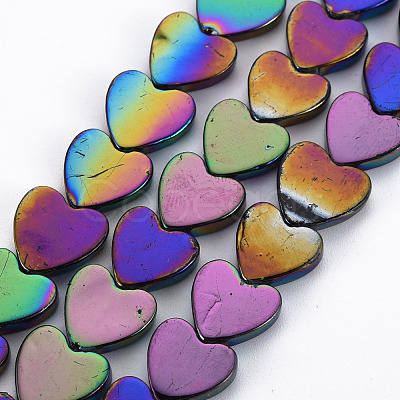 Electroplate Natural Freshwater Shell Beads Strands SHEL-N027-05-1
