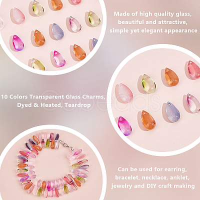 100Pcs Lampwork Charms FIND-OC0003-91A-1