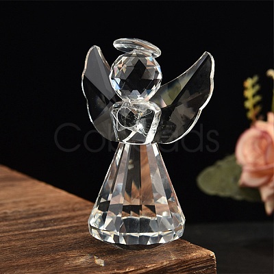 1Pc Glass Angel Display Decorations AJEW-DJ0002-49A-1