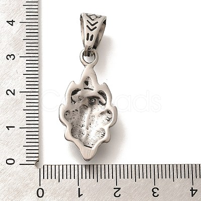 304 Stainless Steel Pendants STAS-Z110-10AS-1