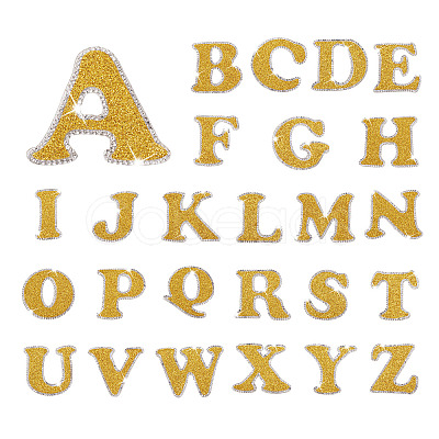 26 Letters Cloth Iron/Sew on Patches PJ-TAC0004-04C-1