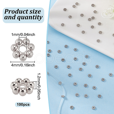 304 Stainless Steel Spacer Beads STAS-HY0001-48P-1