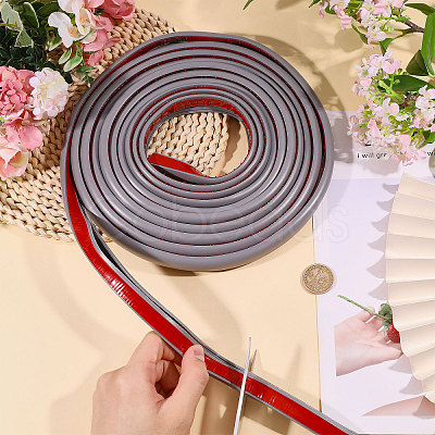 Self Adhesive Semicircular Hard PVC Cable Cover AJEW-WH0886-24A-1