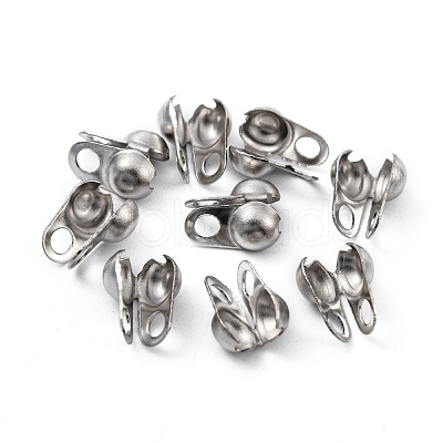 Tarnish Resistant 304 Stainless Steel Bead Tips X-STAS-R063-22-1
