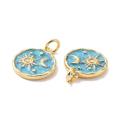 Rack Plating Brass Pendants X-KK-C004-02G-1