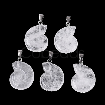 Natural Quartz Crystal Pendants G-Q601-45I-1