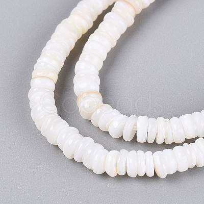 Natural Freshwater Shell Beads Strands SHEL-Q028-01A-1