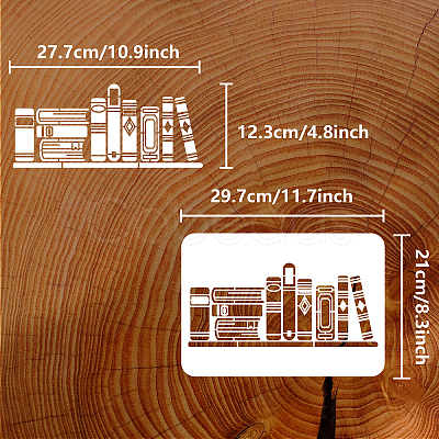 Plastic Drawing Painting Stencils Templates DIY-WH0396-405-1