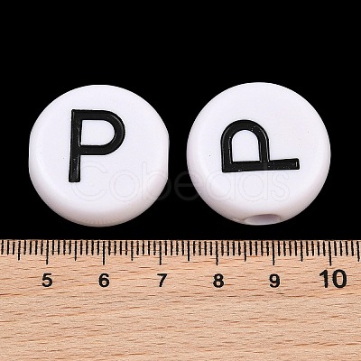 Opaque White Acrylic European Beads AC-CBA3BDD-01P-1