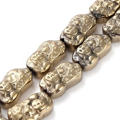 Electroplated Synthetic Non-magnetic Hematite Beads Strands G-F767-03D-1