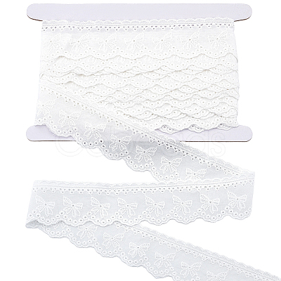8Yards Flat Hollow Polyester Lace Trim OCOR-GF0006-07B-1